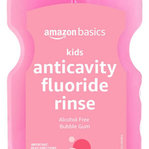 Enxágue Com Flúor Amazon Basics Kids Bubble Gum 500ml, 1 Pac