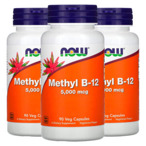 Metil B-12 5.000mcg Now Foods 90 Veg Cáps Importado 3un