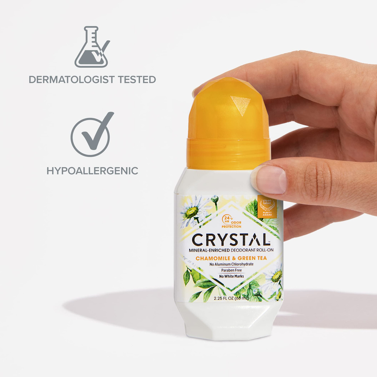 Desodorante Crystal Mineral Roll-on 66 Ml, Protetor De Odor - Imagem 5