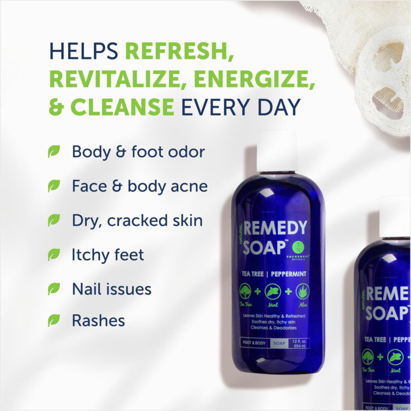 Sabonete Líquido Remedy Soap Tea Tree Oil Ajuda Atletas A Se - Image 2