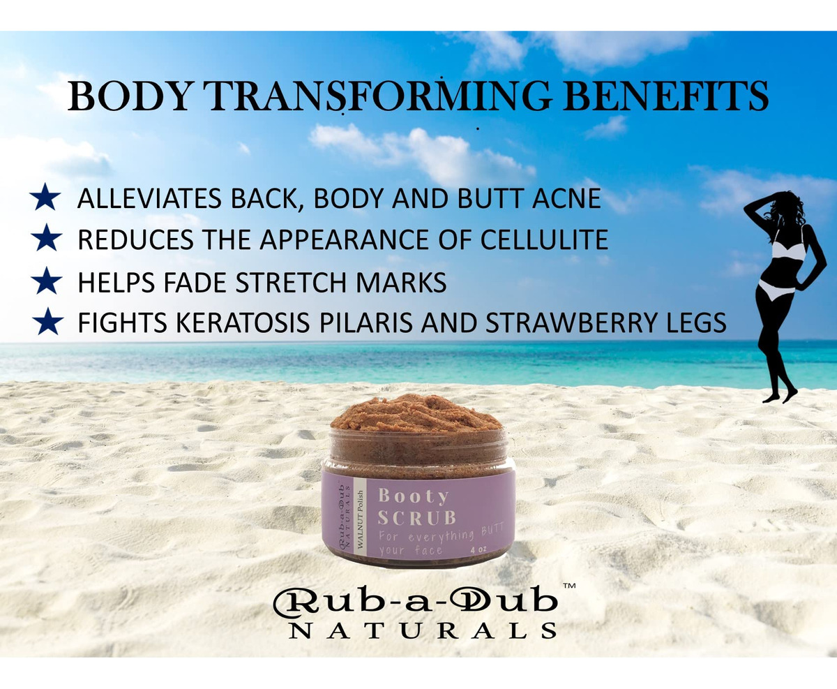 Esfoliante Corporal Rub-a-dub Naturals Premium Walnut 120ml - Imagem 4