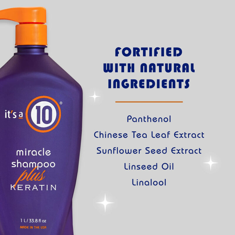 Shampoo It's A 10 Miracle Plus Queratina 1l Sem Sulfato - Image 3