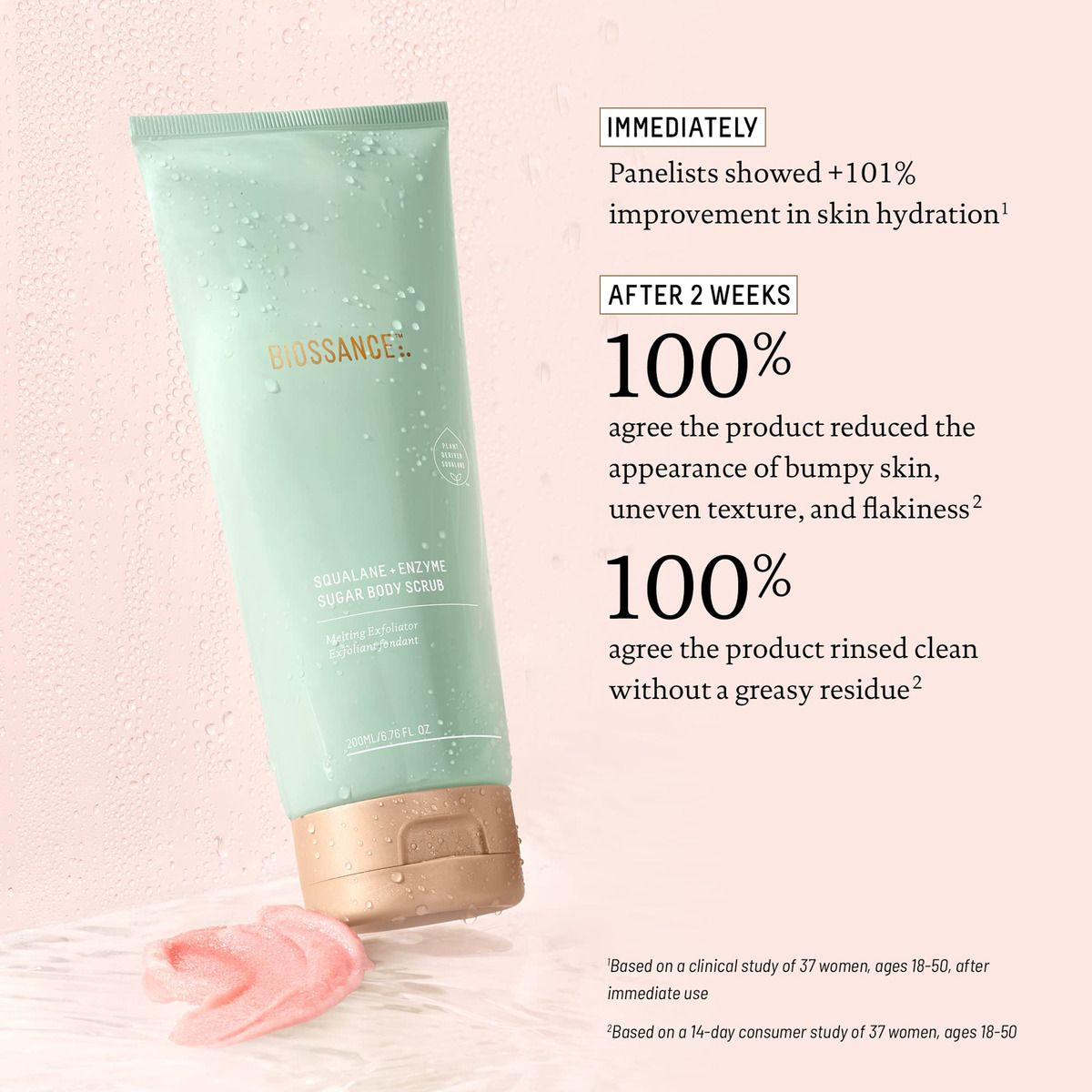 Esfoliante Corporal Biossance Squalane + Enzyme Sugar 200ml - Imagem 5
