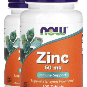 Gluconato De Zinco 50mg 100 Tablets Importado 2un Now Foods