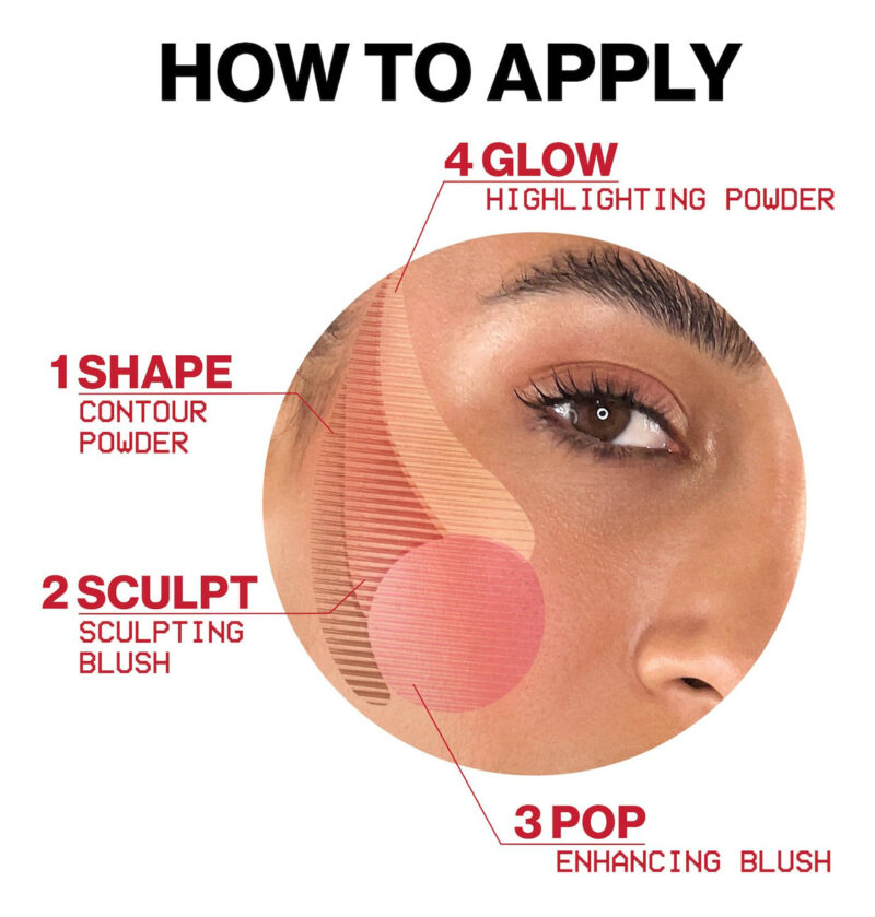Paleta Facial Smashbox Halo Sculpt + Glow Com Vitamina E - Image 3