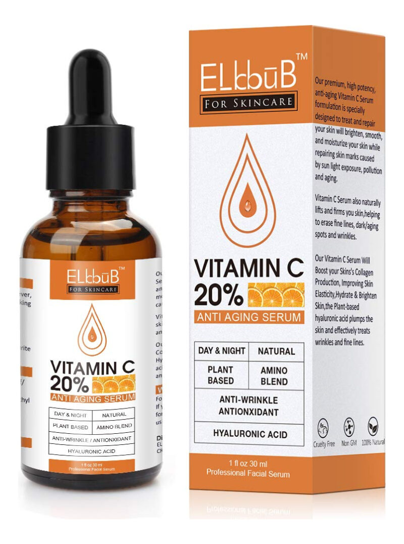 Sérum Elbbub Premium 20% De Vitamina C Com Ácido Hialurônico