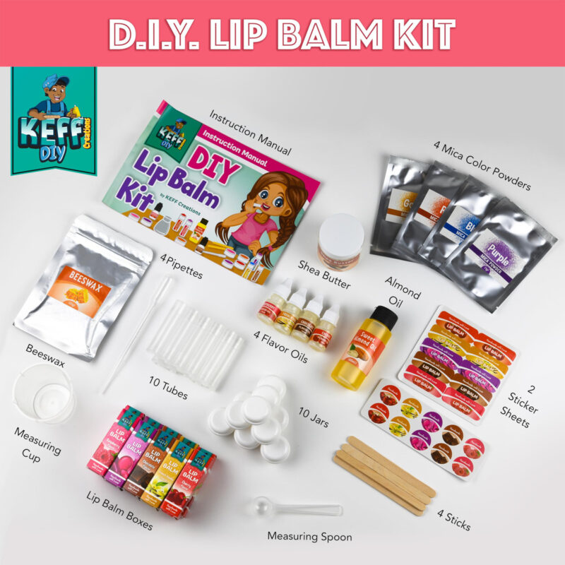 Kit De Fabricação De Protetor Labial Keff 51 Unidades Com In - Image 2