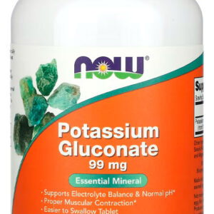 Gluconato Potássio 99mg Now Foods 250 Tabs Importado
