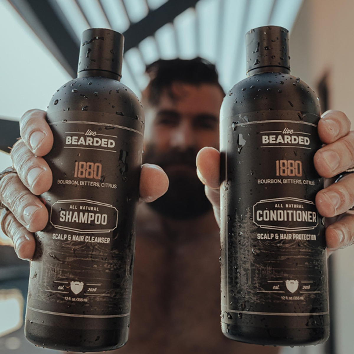 Shampoo E Condicionador Live Bearded All-natural Para Homens - Imagem 6