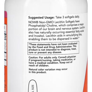 Lecitina 1200mg Now Foods 200 Soft + Porta Cápsulas