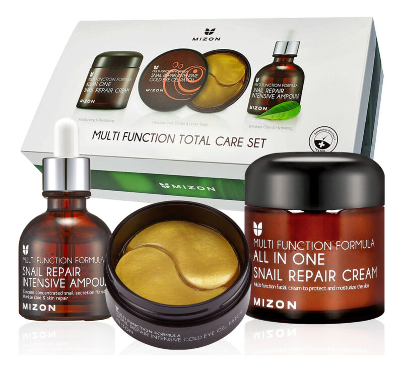 Conjunto De Cuidados Com A Pele Mizon 24k Gold Snail Repair