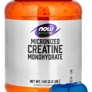 Creatina Monohidratada Now Foods 1kg Pó + Porta Cápsulas