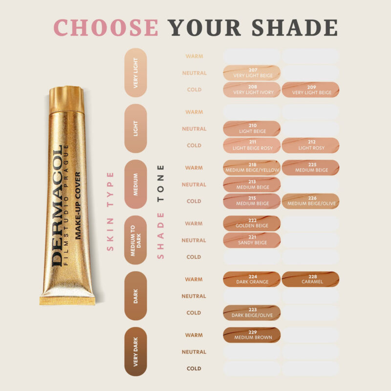 Líquido De Cobertura Total Foundation Dermacol 30ml Spf30 - Image 8