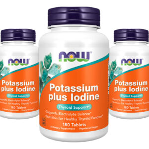 Potássio Plus Iodo Now Foods Potassium Plus 180tablts 5un Sabor Sem Sabor