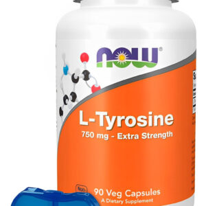 L-tirosina 750mg Now Foods L-tyrosine 90 Veg Cáps