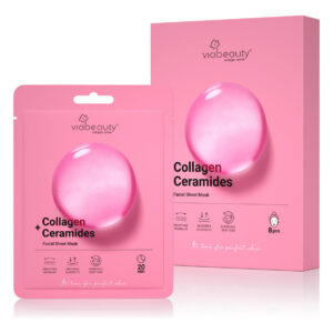 Máscara Facial De Colágeno Viabeauty Rejuvenescedora Com Cer