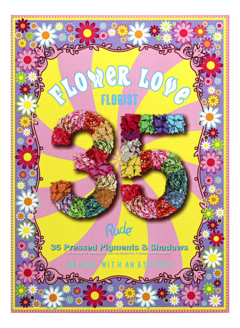 Paleta De Sombras Rude Cosmetics Flower Love 35 Florist - Image 5