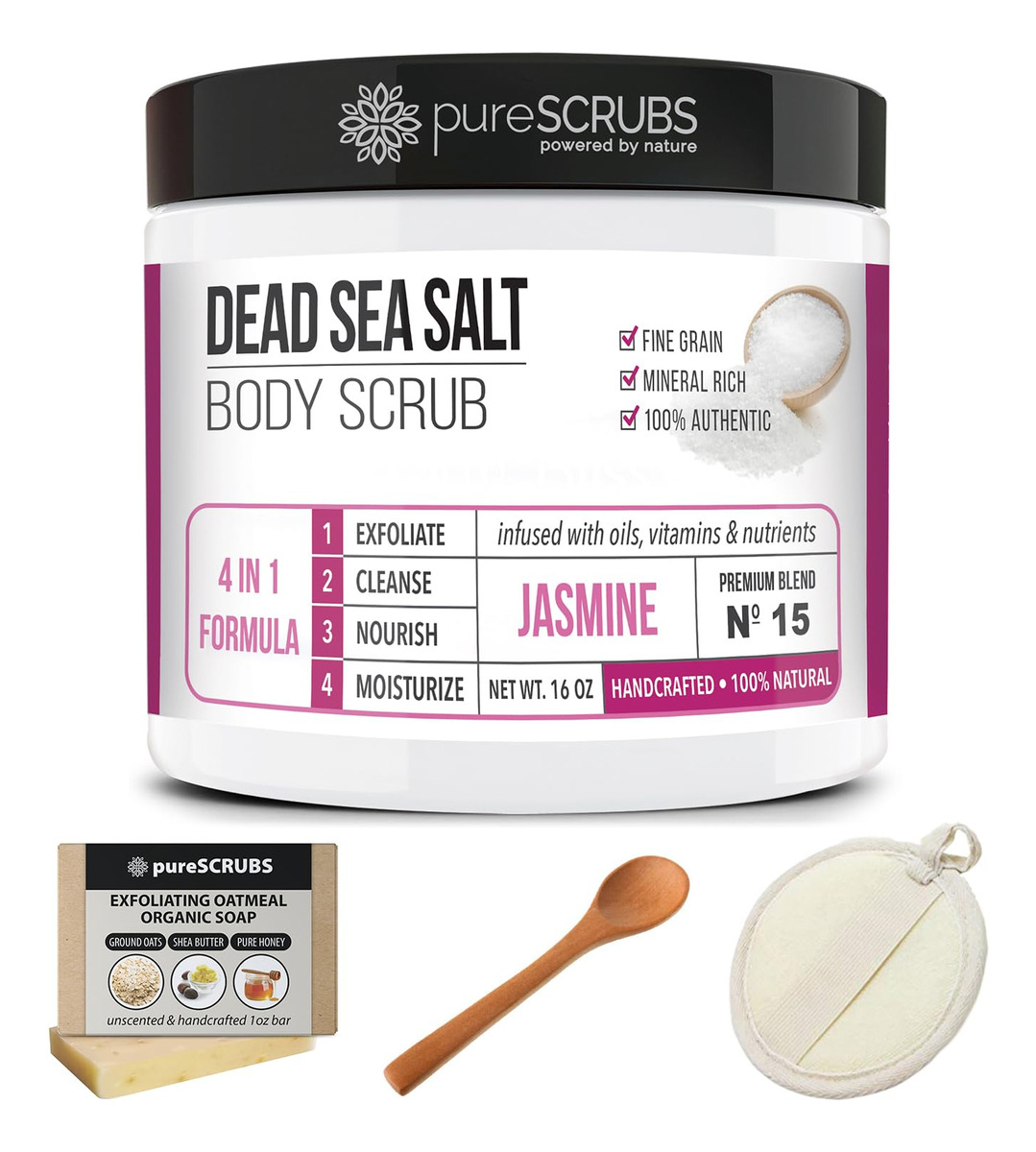 Esfoliante Corporal Purescrubs Premium Jasmine 473ml Com Ace - Imagem 7