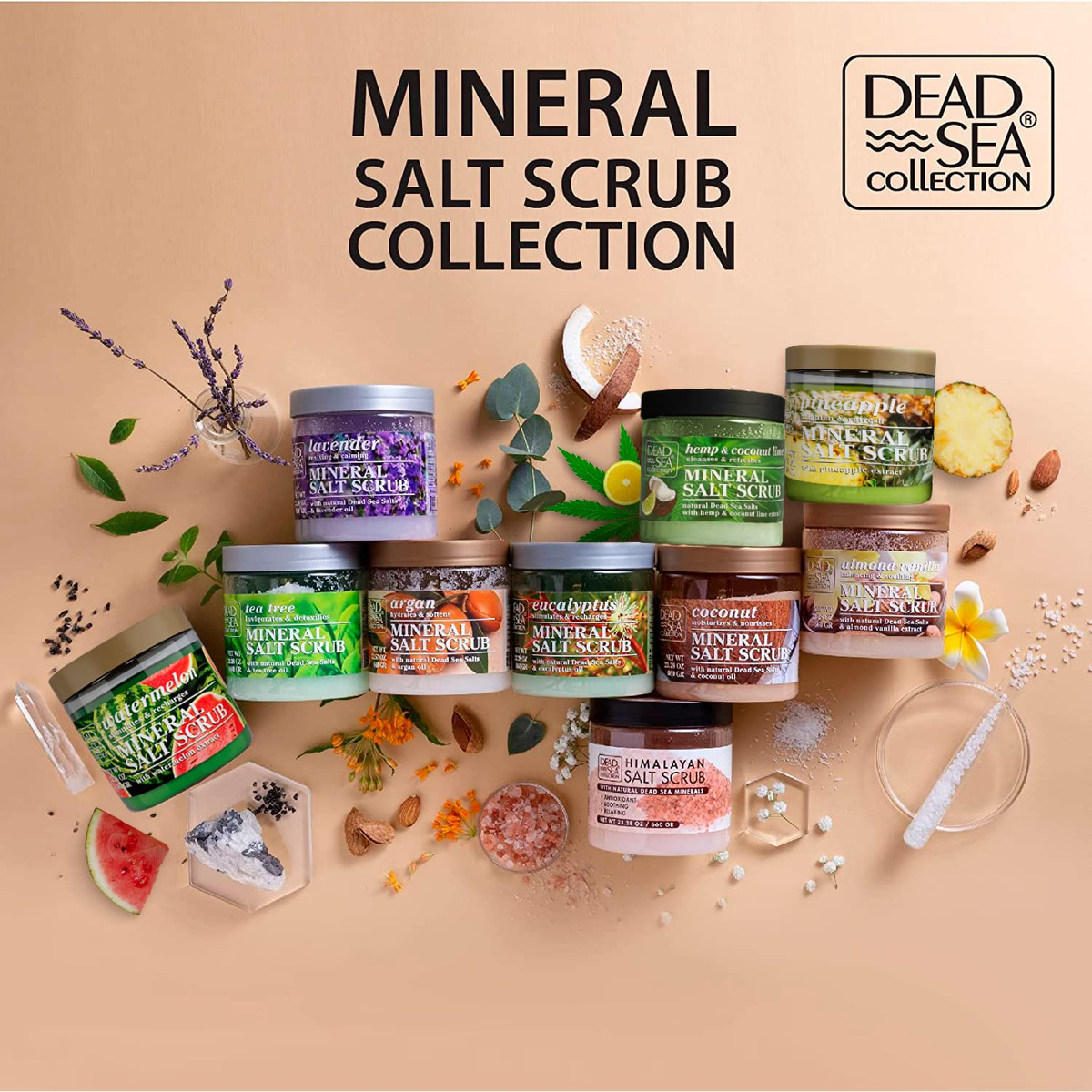 Esfoliante Corporal Dead Sea Collection Sal Com Sal Do Himal - Imagem 7