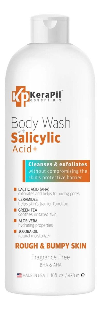 Sabonete Líquido Esfoliante Kerapil Com Ácido Salicílico 480