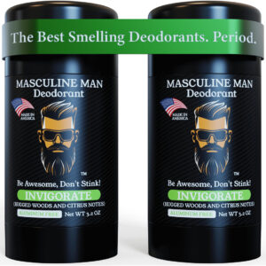 Desodorante Masculine Man, Pacote Com 2, 95 Ml, Sem Alumínio