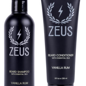Conjunto De Shampoo E Condicionador Para Barba Zeus Soften H