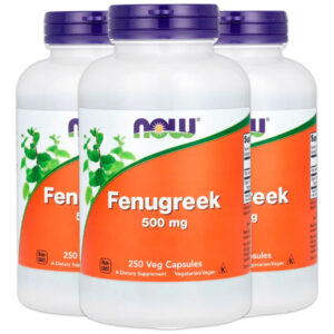 Feno-grego 500mg 250 Cáps Importado 3un Now Foods