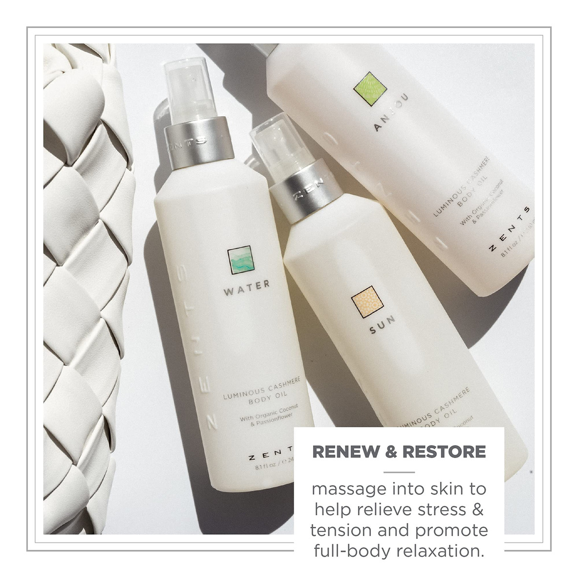 Óleo Corporal Zents Luminous Cashmere Suaviza E Hidrata 240 - Imagem 5