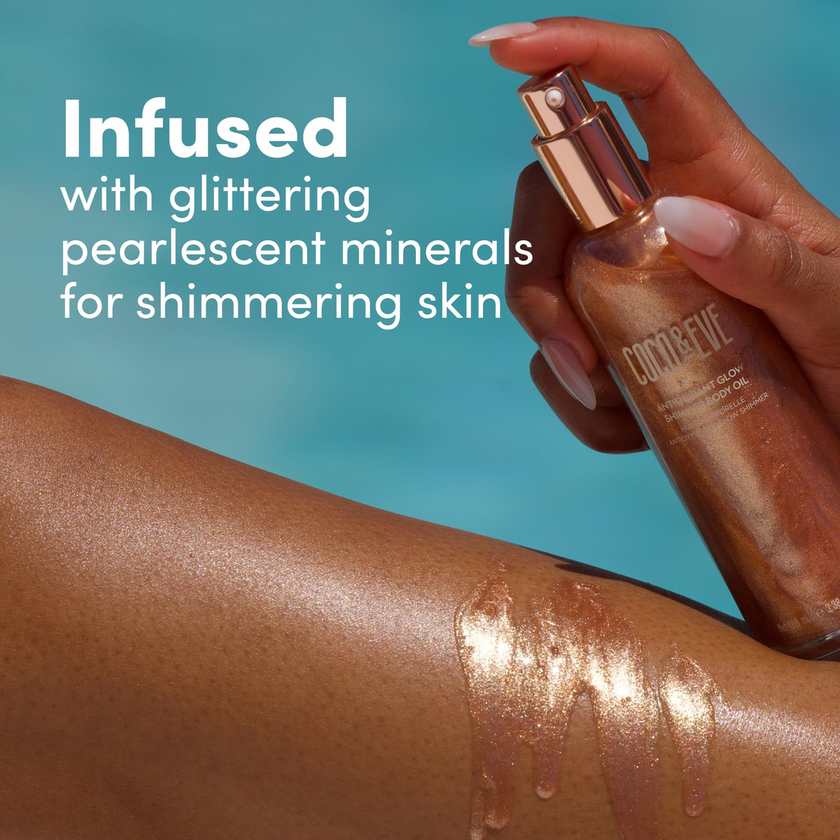 Óleo Corporal Coco & Eve Antioxidant Glow Shimmer 100ml - Imagem 3