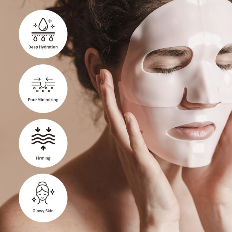 Máscara Facial Qah Deep Collagen Wrinkle Lifting, Pacote Com - Image 6