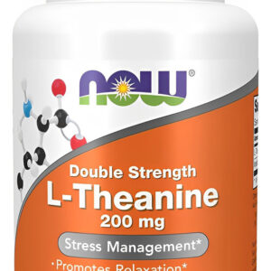 L-teanina 200mg L-theanine 60 Veg Cáps Importado