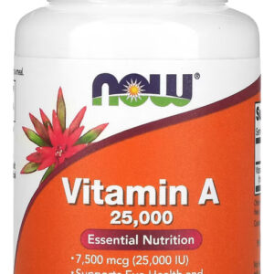 Vitamina A 7.500mcg Now Foods 100 Softgels Importado