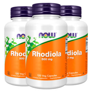 Extrato Rhodiola 500 Mg Now Foods 120 Veg Cáps Importado 3un
