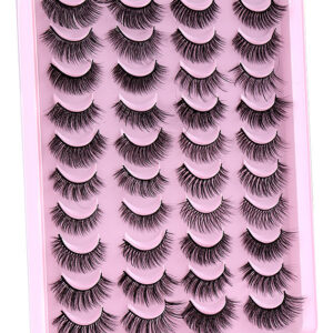 H 20 Pares De Cílios Postiços Densos Naturais Mistos Emulat