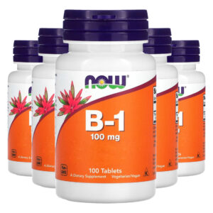 Vitamina B-1 100mg 100 Veg Tablets Importado 5un Now Foods