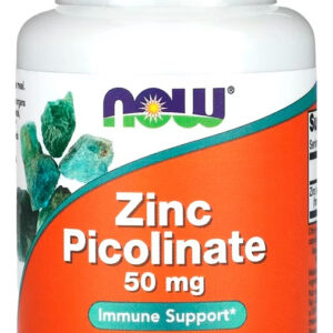 Picolinato De Zinco 50 Mg Now Foods 30 Cáps Importado