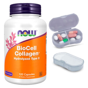 Colágeno Biocell Hydrolyzed Now 120 Cáps + Porta Cápsulas