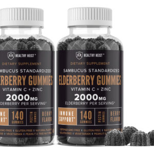 Gummies Healthy Heist Sambucus Black Elderberry Com Zinco E