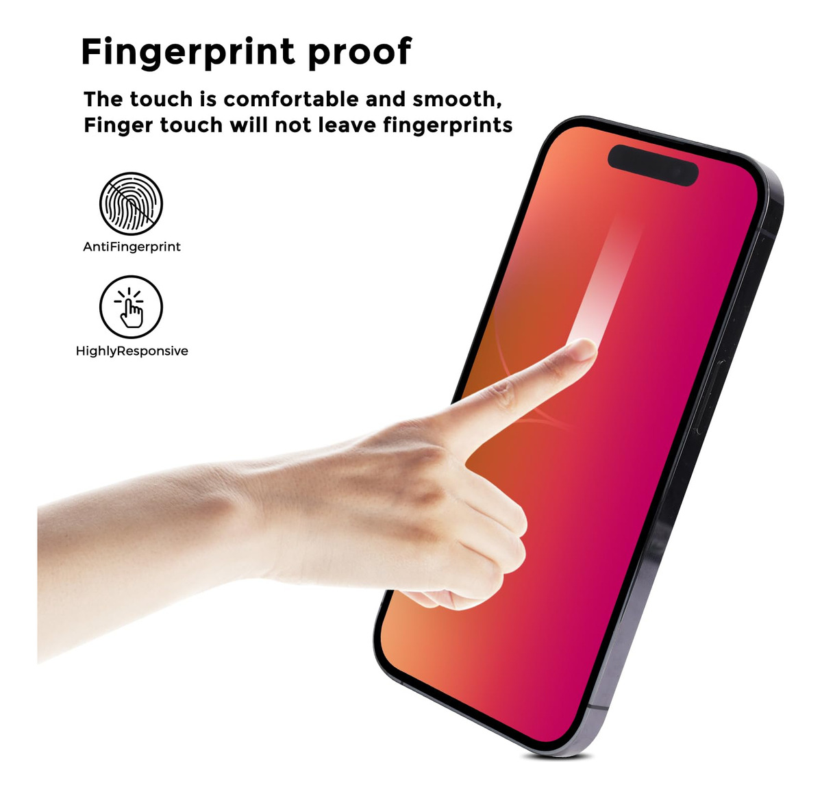 Protetor De Tela De Privacidade Jieykjo Para iPhone 16 Pro M - Imagem 4