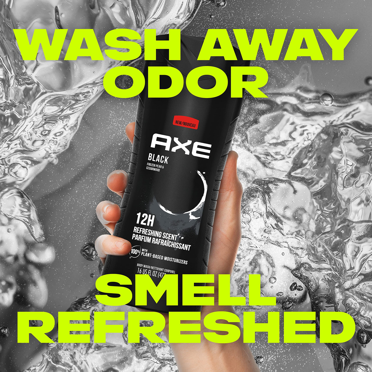 Sabonete Líquido Axe Black 12h, Perfume Refrescante 473 Ml P - Imagem 9
