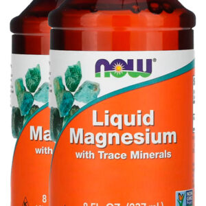 Magnésio Líquido Traço Mineral 237ml Importado 2un Now Foods
