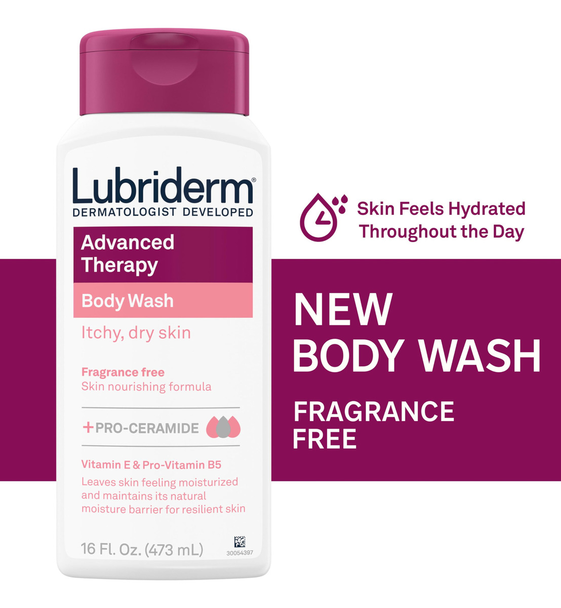 Sabonete Líquido Lubriderm Advanced Therapy 480 Ml Sem Perfu - Imagem 2