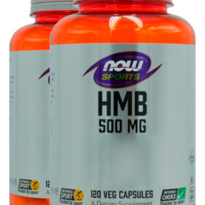 Hmb 500mg Com Vitamina D3 Now Foods 120vcaps 2un