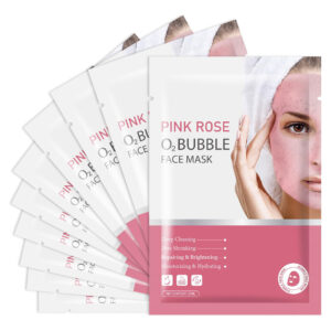 Máscara Facial Bubble Irev, Pacote Com 10 Bolhas De O2 Rosa