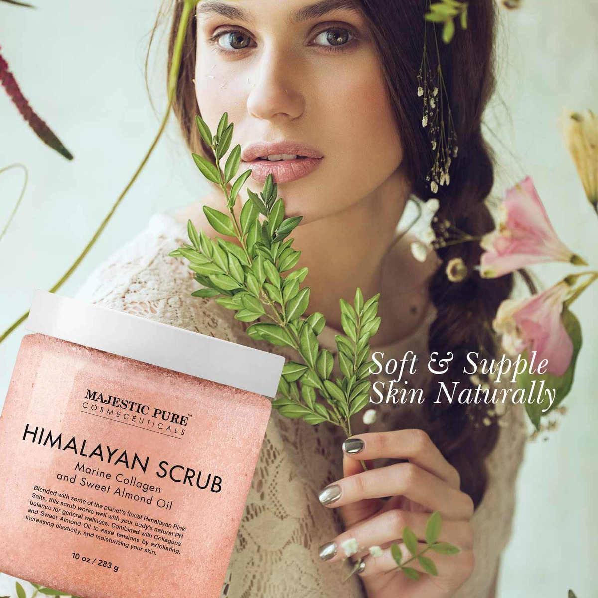 Esfoliante Corporal Majestic Pure Himalayan Pure Pure Com Co - Imagem 3