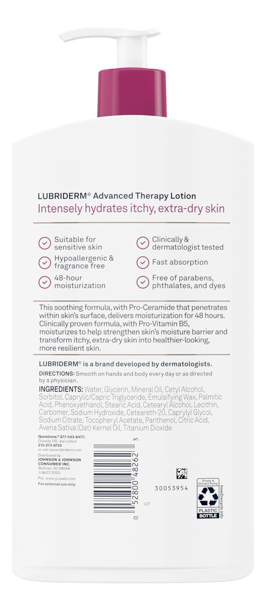 Loção Lubriderm Advanced Therapy Sem Fragrância 710ml - Imagem 9