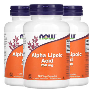 Ácido Alfa Lipóico 250mg Now Foods 120cápsulas Importado 3un