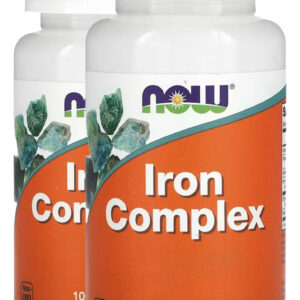 Complexo De Ferro Iron 100 Tabls Importado 2un Now Foods