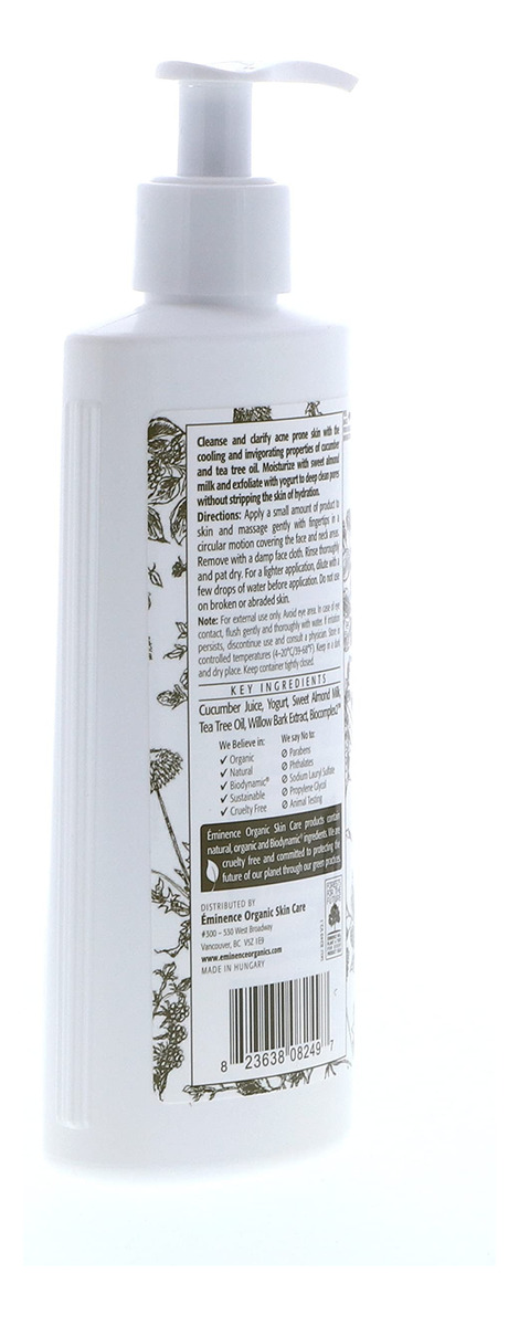 Limpador Éminence Clear Skin Probiotic 250ml Para Pele Oleos - Imagem 4