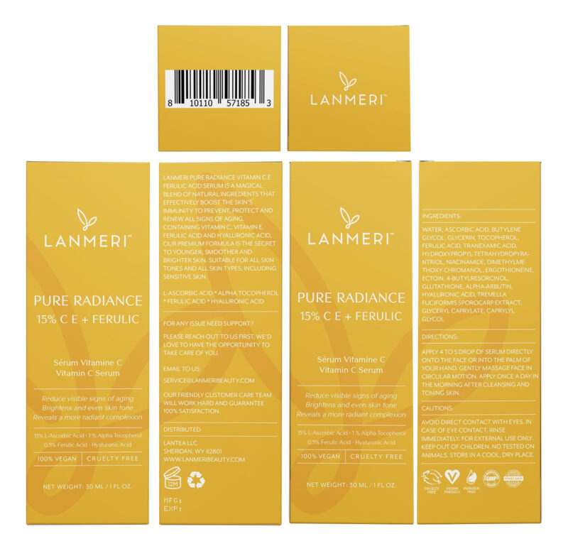 Sérum Facial Lanmeri Pure Radiance Vitamin C 30ml Com Feruli - Image 8